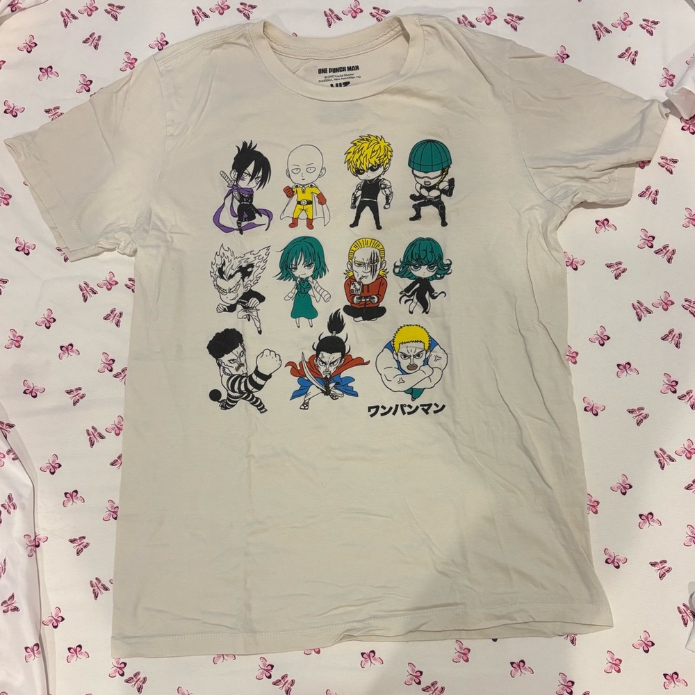 Cream One Punch Man Chibi Graphic Medium Tee